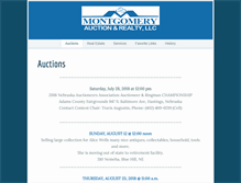 Tablet Screenshot of montgomeryauction.com